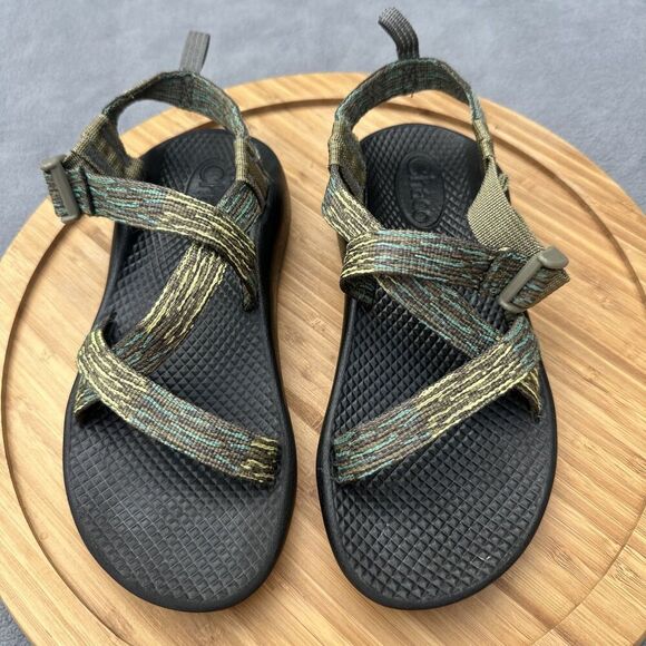 Chaco Other - Chaco Kids Z/1 Ecotread Sport Sandals Boys Size 3 Drift Hunter Green Hiking Camp